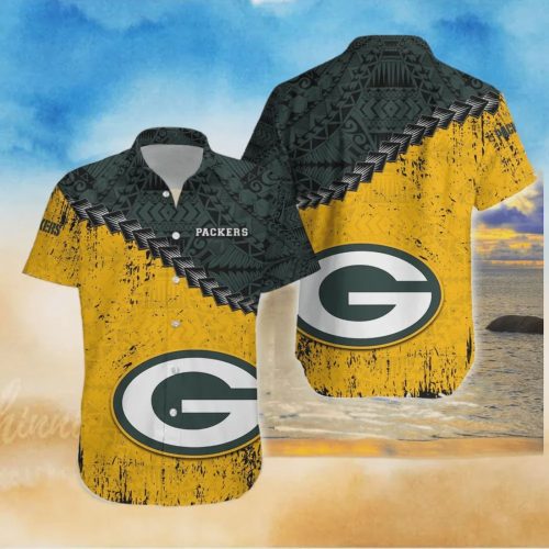 Green Bay Packers NFL Polynesian Tattoo Hawaiian Shirt Gift for Men and Women