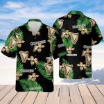 Guinness Hawaiian Shirt: Hibiscus Flower & Palm Leaf Beach Trip Gift – Perfect for Summer Vacation & Beer Fans