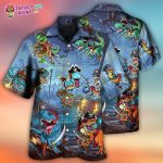 Halloween Pirate Dinosaur Scary Hawaiian Shirt – Trendy Aloha