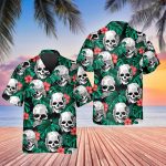 Hear No Evil See No Evil Speak No Evil Mexican Skull Hawaiian Shirt Skull & Viking 3D  Clothing