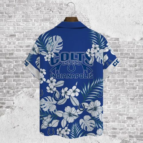 Indianapolis Colts 2023 AOP 3D Button 3D Button Hawaiian Shirt Gift for Men Dad Father Gift for Men Dad Father V28