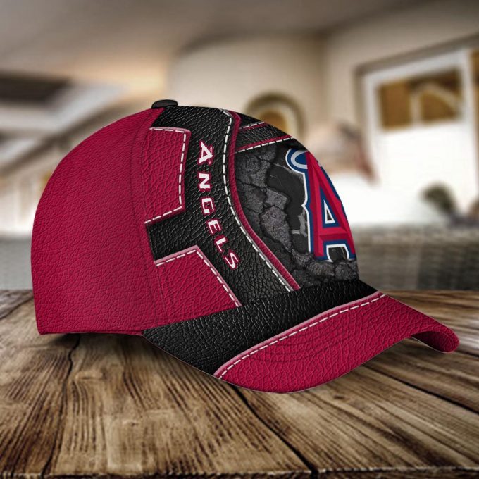 Los Angeles Angels Classic Cap Gift for Men Dad Father, Leather Cap Gift for Men Women