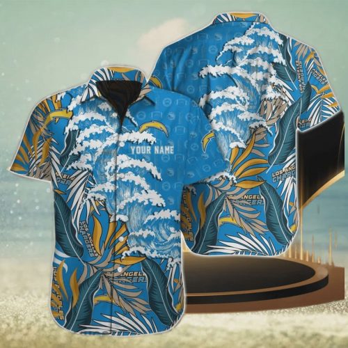 Los Angeles Chargers NFL Aloha Custom Full Print Hawaiian Shirt Gift for Men and Women