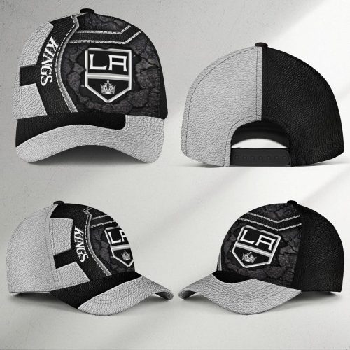 Los Angeles Kings Classic Cap Gift for Men Dad Father, Leather Cap Gift for Men Women