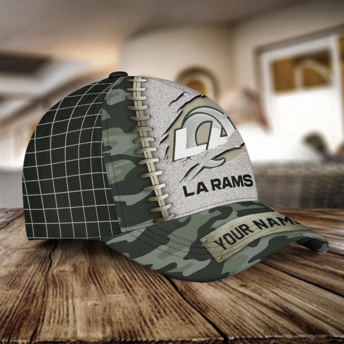 Los Angeles Rams Camo Hunting Classic Cap Gift for Men Dad Father Gift for Men Women