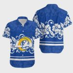 Los Angeles Rams NFL Hibiscus Flowers Hawaiian Shirt V2 Gift for Men and Women