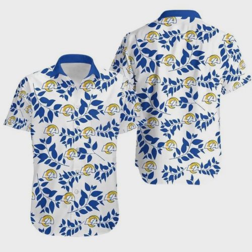 Los Angeles Rams NFL Leaves Hawaiian Shirt Gift for Men and Women