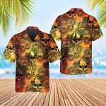 Mandala Roses Skull Hawaiian Shirt Skull & Viking 3D  Clothing Skull Aloha Shirt