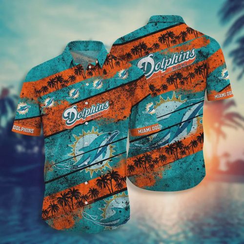 Miami Dolphins NFL Retro Style Hawaiian Shirt Gift for Men and Women