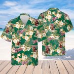 Miller High Life Hawaiian Shirt: Tropical Flower Pattern Perfect Beach & Beer Lover Gift