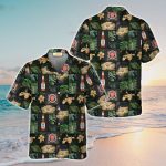 Miller Lite Tropical Hibiscus Hawaiian Shirt: Unisex Aloha Beer Shirt for Summer Perfect Beer Lover Gift