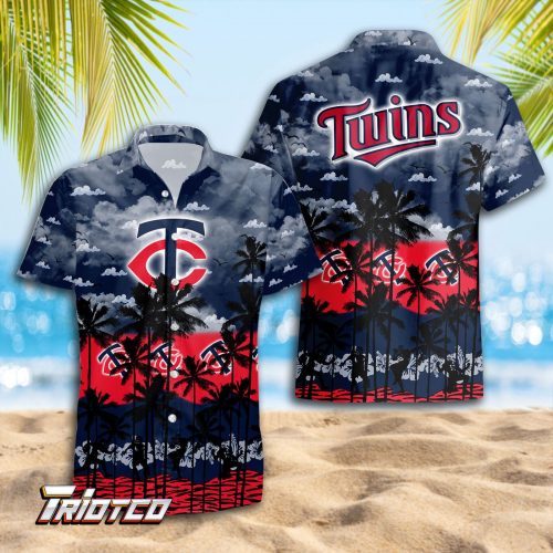 Minnesota Twins 3D Button Hawaiian Shirt - Trending Summer Gift for Men Dad Father