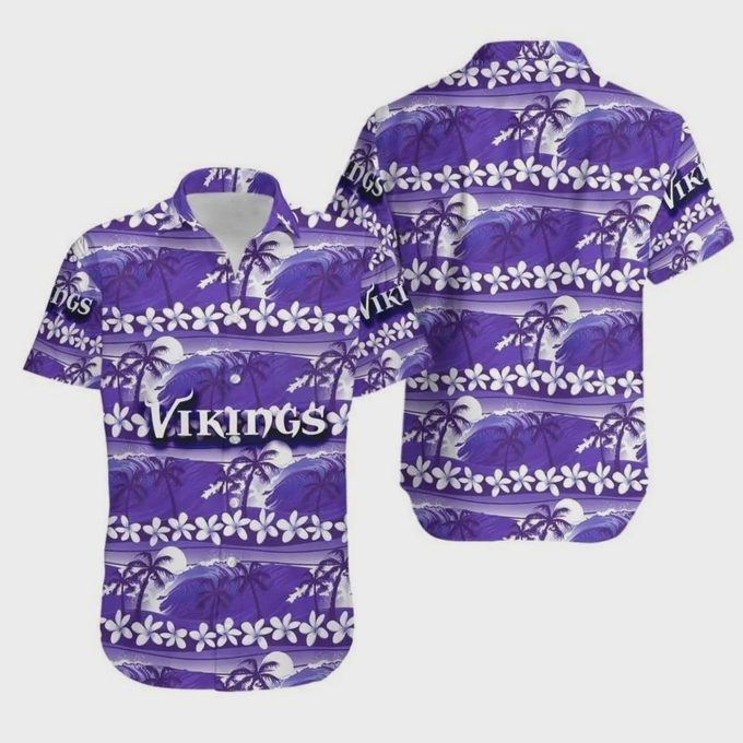 Minnesota Vikings Coconut Trees NFL Hawaiian Shirt V2 Gift for Men and Women