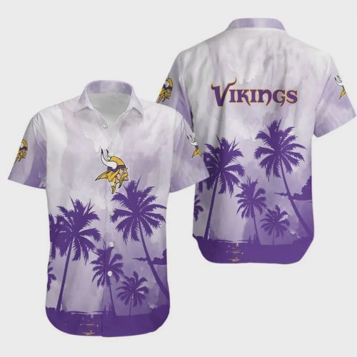 Minnesota Vikings Coconut Trees NFL Hawaiian Shirt V3 Gift for Men and Women