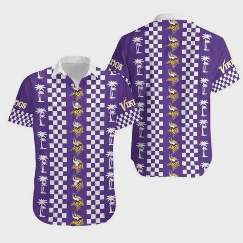 Minnesota Vikings Coconut Trees NFL Hawaiian Shirt V4 Gift for Men and Women