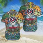 New England Patriots Grateful Dead NFL Hawaiian Shirt Gift for Men and Women