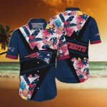 New England Patriots NFL Flower Camo Hawaiian Shirt Gift for Men and Women