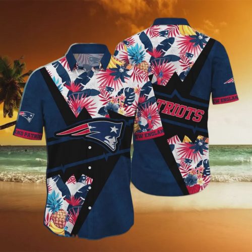 New England Patriots NFL Flower Camo Hawaiian Shirt Gift for Men and Women