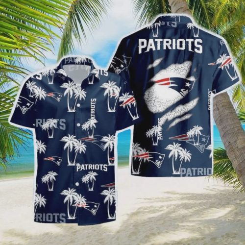 New England Patriots NFL Palm Tree Pattern Hawaiian Shirt Gift for Men and Women