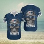 New England Patriots NFL Skull Carved Hawaiian Shirt Gift for Men and Women