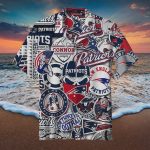 New England Patriots NFL Striped Men’s Hawaiian Shirt Gift for Men and Women