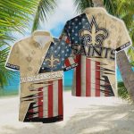 New Orleans Saints NFL Flag Beach Holiday Hawaiian Shirt Gift for Men and Women