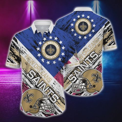 New Orleans Saints NFL Football Helmet Hawaiian Shirt Gift for Men and Women