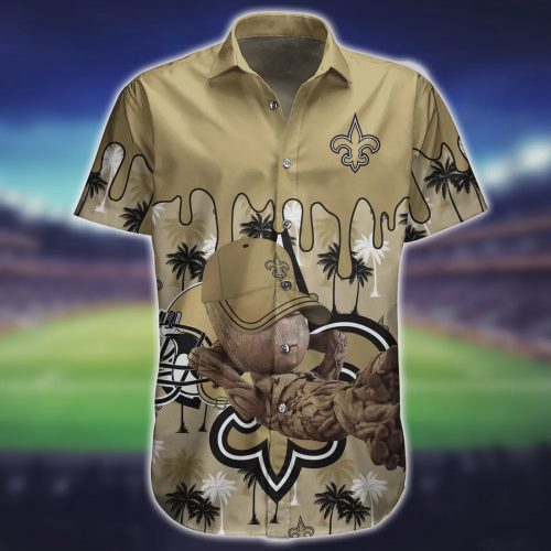 New Orleans Saints NFL Groot Relaxing Hawaiian Shirt Gift for Men and Women