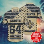 New Orleans Saints NFL Star Custom Name Hawaiian Shirt Gift for Men and Women