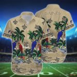 New Orleans Saints Parrot Island NFL Hawaiian Shirt Gift for Men and Women