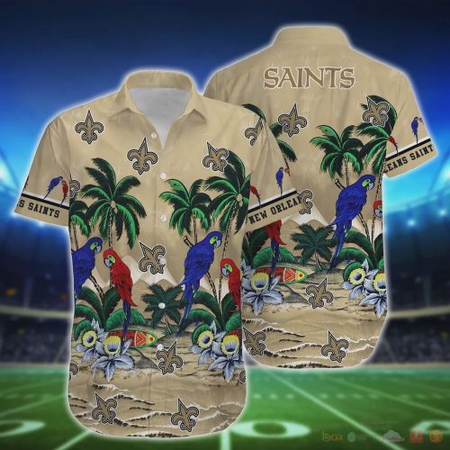 New Orleans Saints Parrot Island NFL Hawaiian Shirt Gift for Men and Women