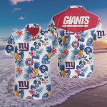 News Yorks Giants NFL Aloha White Background Hawaiian Shirt Gift for Men and Women