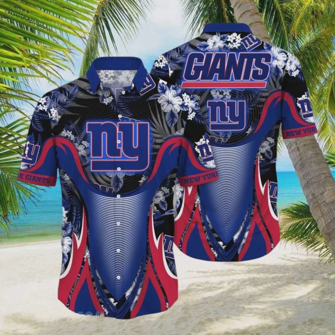News Yorks Giants NFL Flowers Hawaiian Shirt Gift for Men and Women