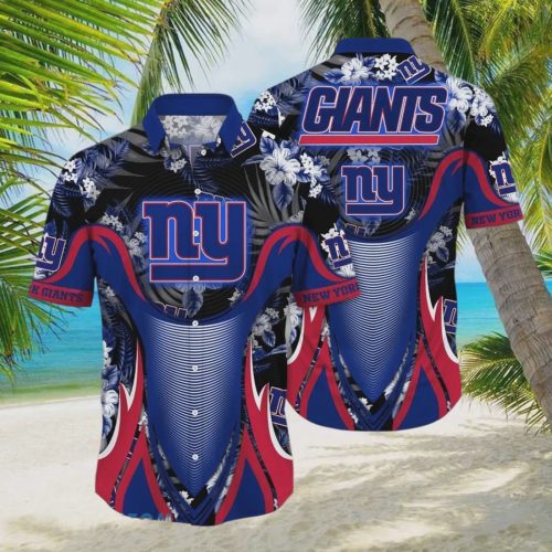 News Yorks Giants NFL Flowers Hawaiian Shirt Gift for Men and Women