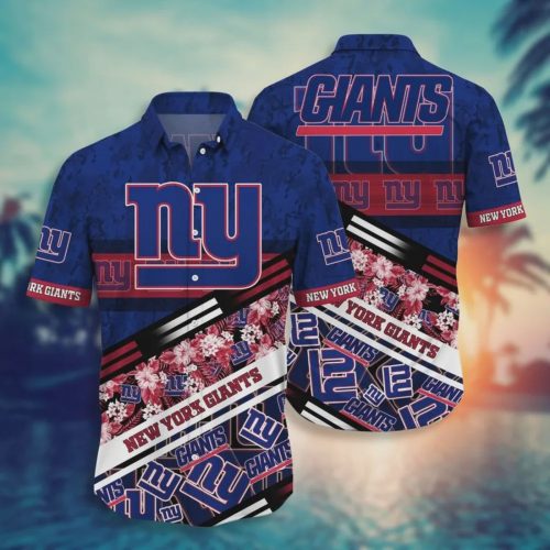 News Yorks Giants NFL Hawaii Aloha Hawaiian Shirt Gift for Men and Women