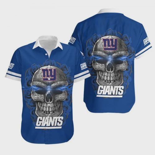 News Yorks Giants Sugar Skull NFL Hawaiian Shirt Gift for Men and Women