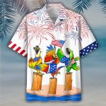 Parrot Trendy Hawaiian Shirts Independence Day Is Coming, Usa Patriotic Trendy Hawaiian Shirt