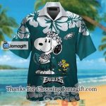[Personalized] NFL Philadelphia Eagles Snoopy Version 3D Button Hawaiian Shirt Gift for Men Dad Father Gift