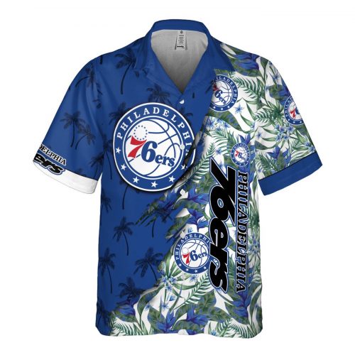 Philadelphia 76ers 3D Button 3D Button Hawaiian Shirt Gift for Men Dad Father Gift for Men Dad Father V15