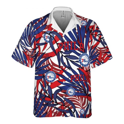 Philadelphia 76ers 3D Button 3D Button Hawaiian Shirt Gift for Men Dad Father Gift for Men Dad Father V33