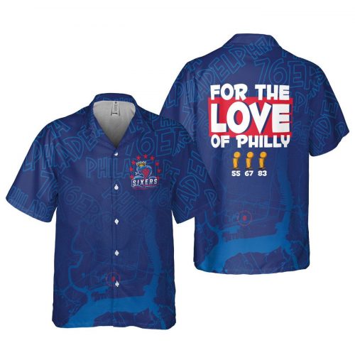 Philadelphia 76ers Symbol For The Love Of Philly 3D 3D Button 3D Button Hawaiian Shirt Gift for Men Dad Father Gift for Men Dad Father