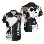 Pittsburgh Pirates Snoopy Lover All-over Print 3D Button Hawaiian Shirt Gift for Men Dad Father