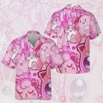 Pokemon Hawaiian Shirt Summer Beach Aloha Shirt for Men & Women Fairy Type Summer Gift Idea