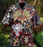 Skull Loves Key Hawaiian Shirt Aloha Summer Gift For Men Women