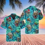 Skull Zombie Pirate Aloha Hawaiian Shirt Skull & Viking 3D  Clothing