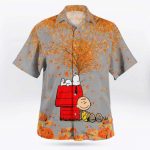 Snoopy 5 3D Button Hawaiian Shirt Gift for Men Dad Father Summer Aloha Shirt For Men Women