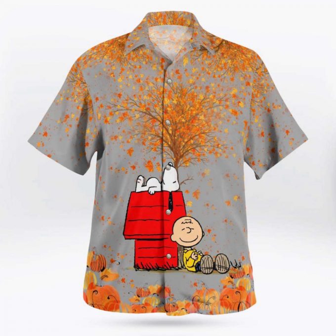 Snoopy 5 3D Button Hawaiian Shirt Gift for Men Dad Father Summer Aloha Shirt For Men Women