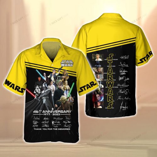 Star Wars 46th Anniversary Hawaiian 3D Shirt 3HS-B5D7
