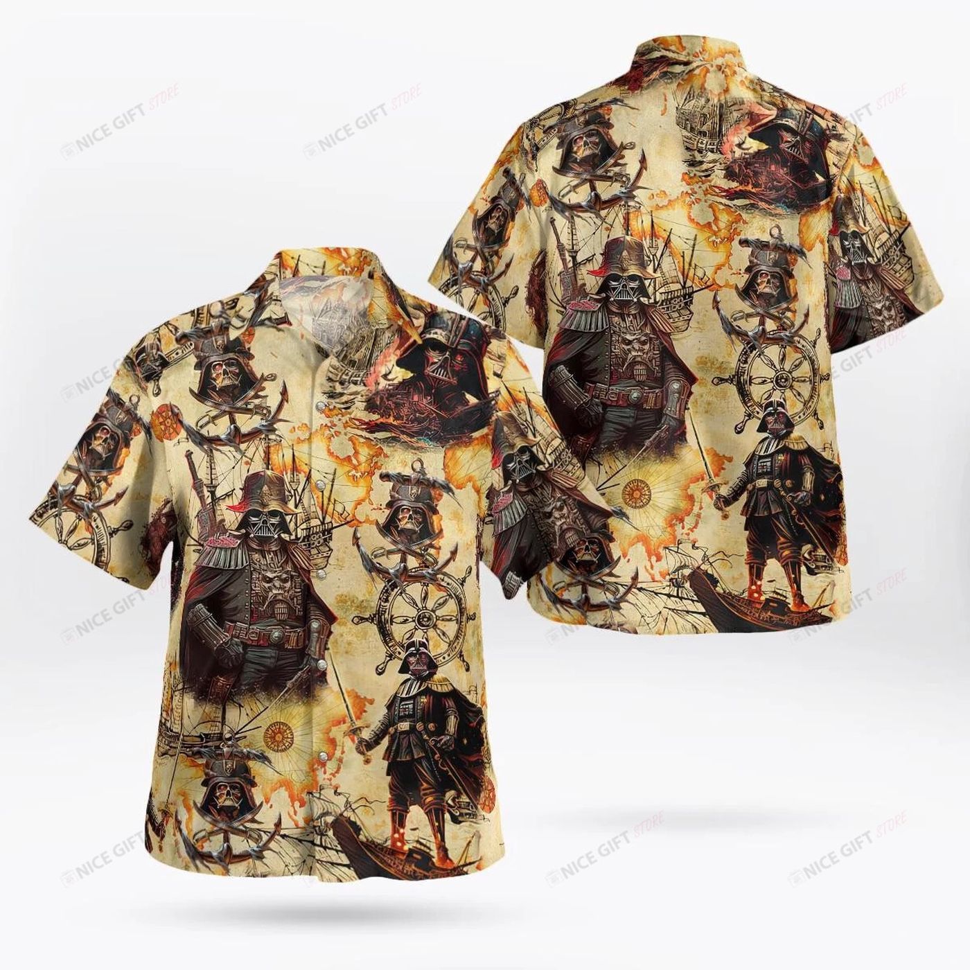 Star Wars Darth Vader Hawaiian 3D Shirt 3HS-E1S8 Star Wars Darth Vader Hawaiian 3D Shirt 3HS-E1S8