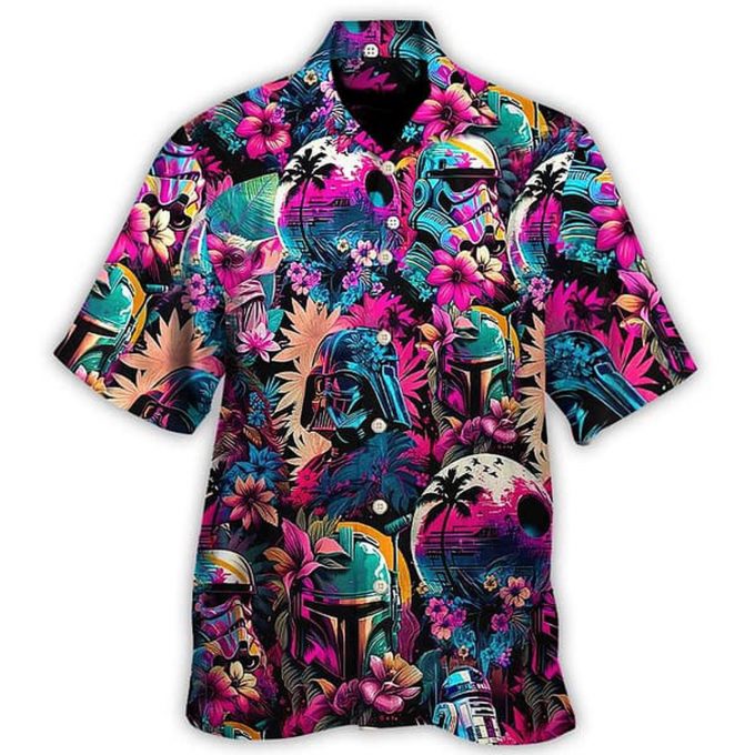 Star Wars Synthwave Hawaiian Shirt
